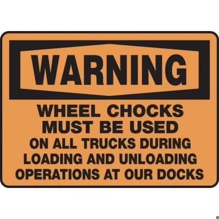 Accuform OSHA WARNING Safety Sign WHEEL MTKC303VP MTKC303VP